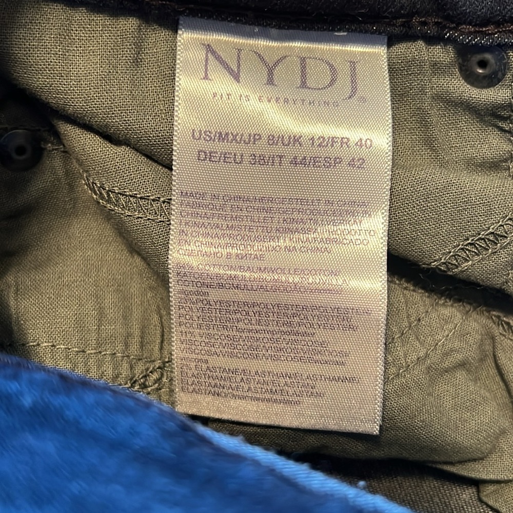 NYDJ Alina Legging Dark Wash Size 8 - Picture 12 of 14